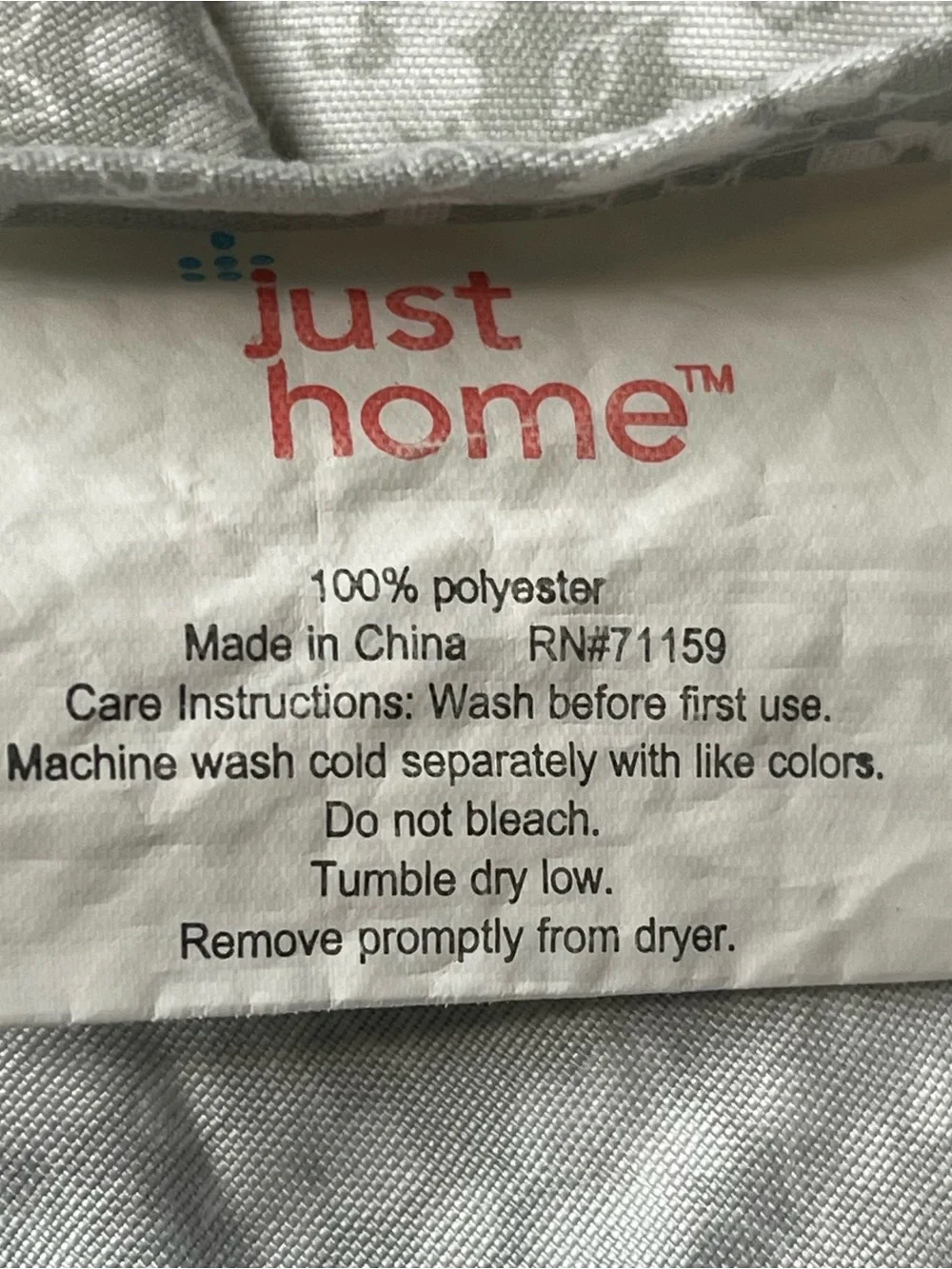 Just Home Floral Polyester Full Size Flat Sheet (2) & Pillowcases